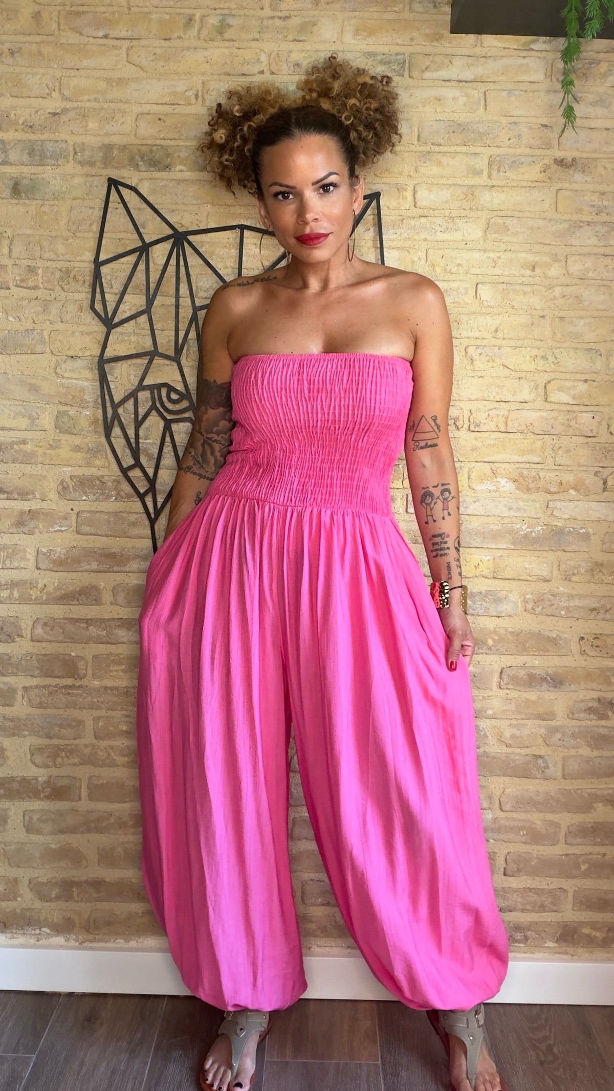 Mono Bombacho Rosa