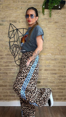 Pantalón Print Raya Azul