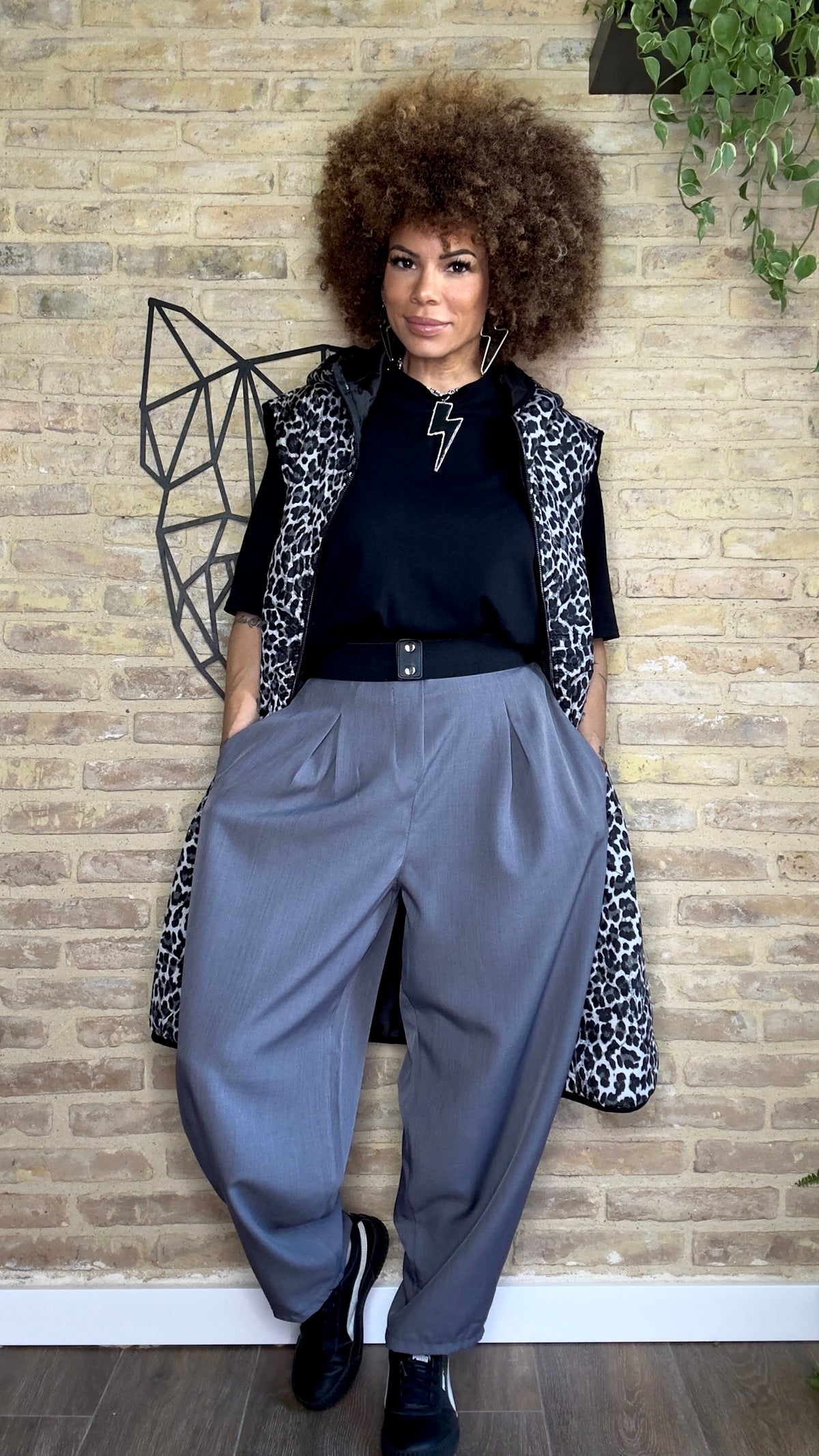 Pantalón Balloon MAXI Gris