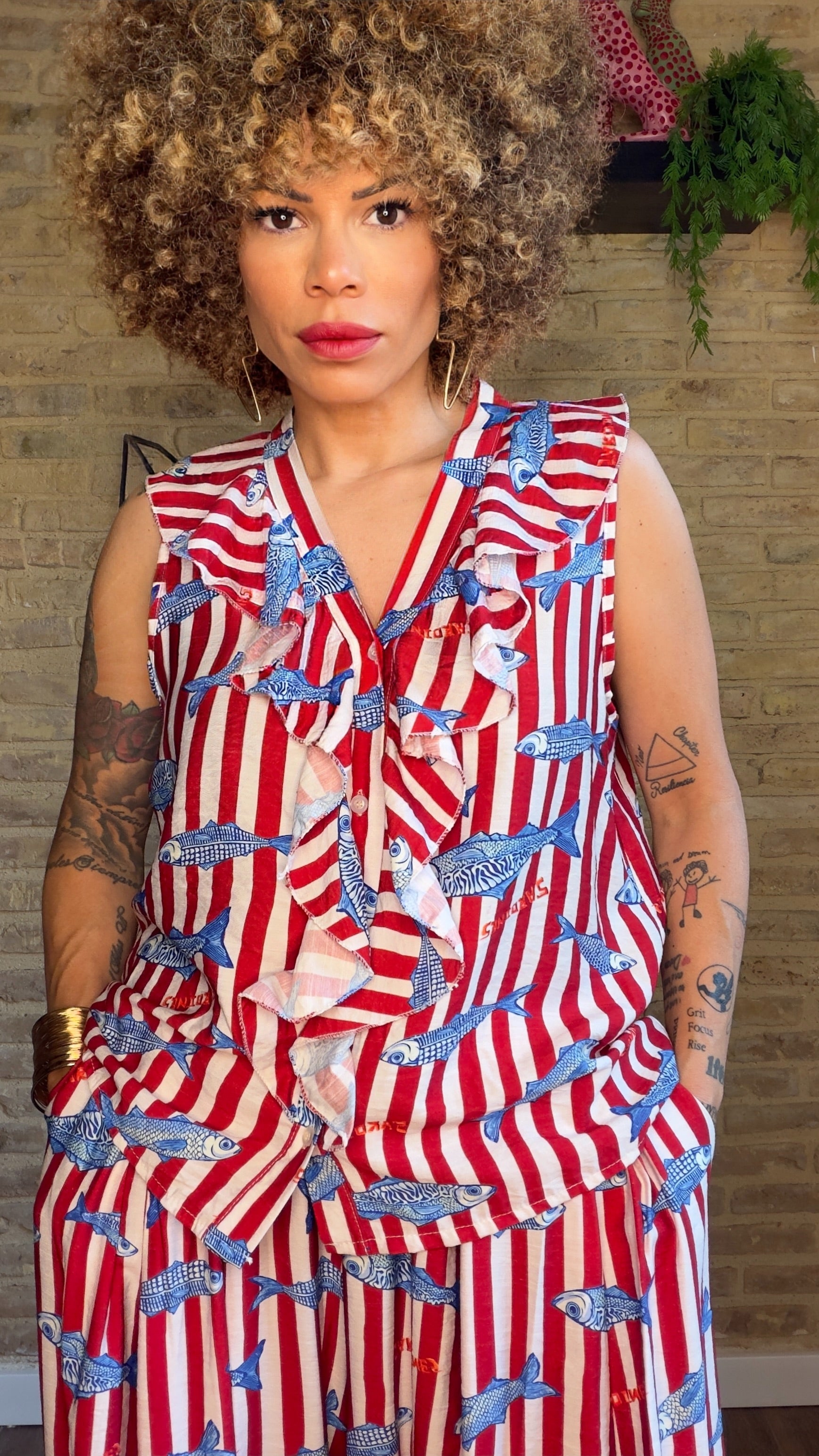 Camisa Volante Sardina