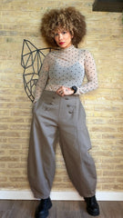Pantalón Botonadura Taupe