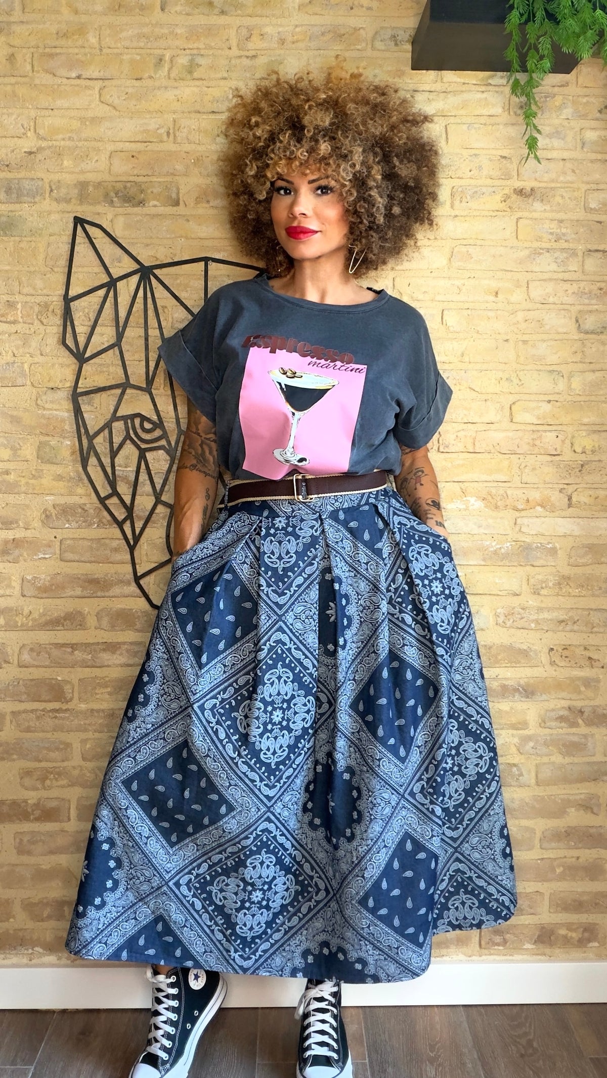 Falda Denim Pasley