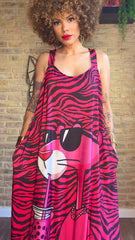 Vestido Maxi Pantera Rosa