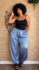 Pantalón Raso Acero