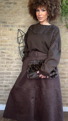 Falda Antelina Cinturón