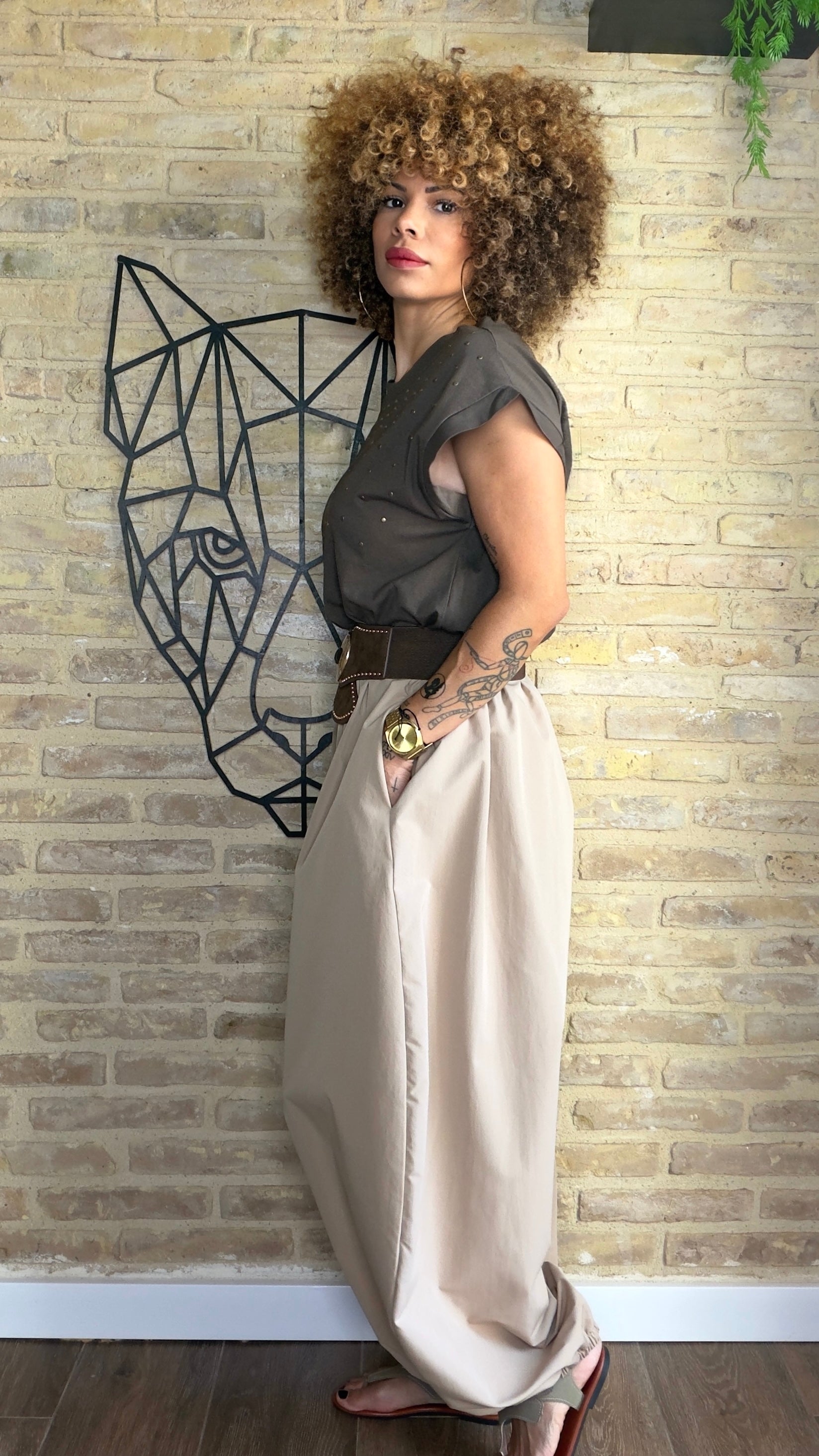 Pantalón Boombacho Gabardina