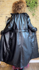 Chaqueta Polipiel Larga Biker