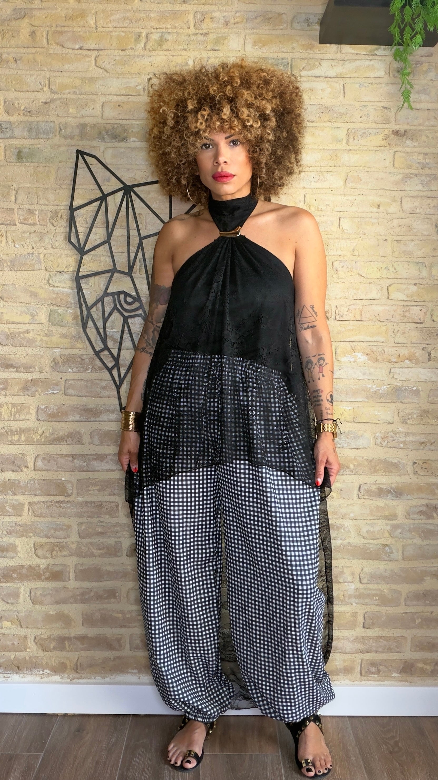Top Halter Encaje