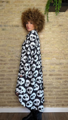 Vestido Camisero Asimétrico Calaveras