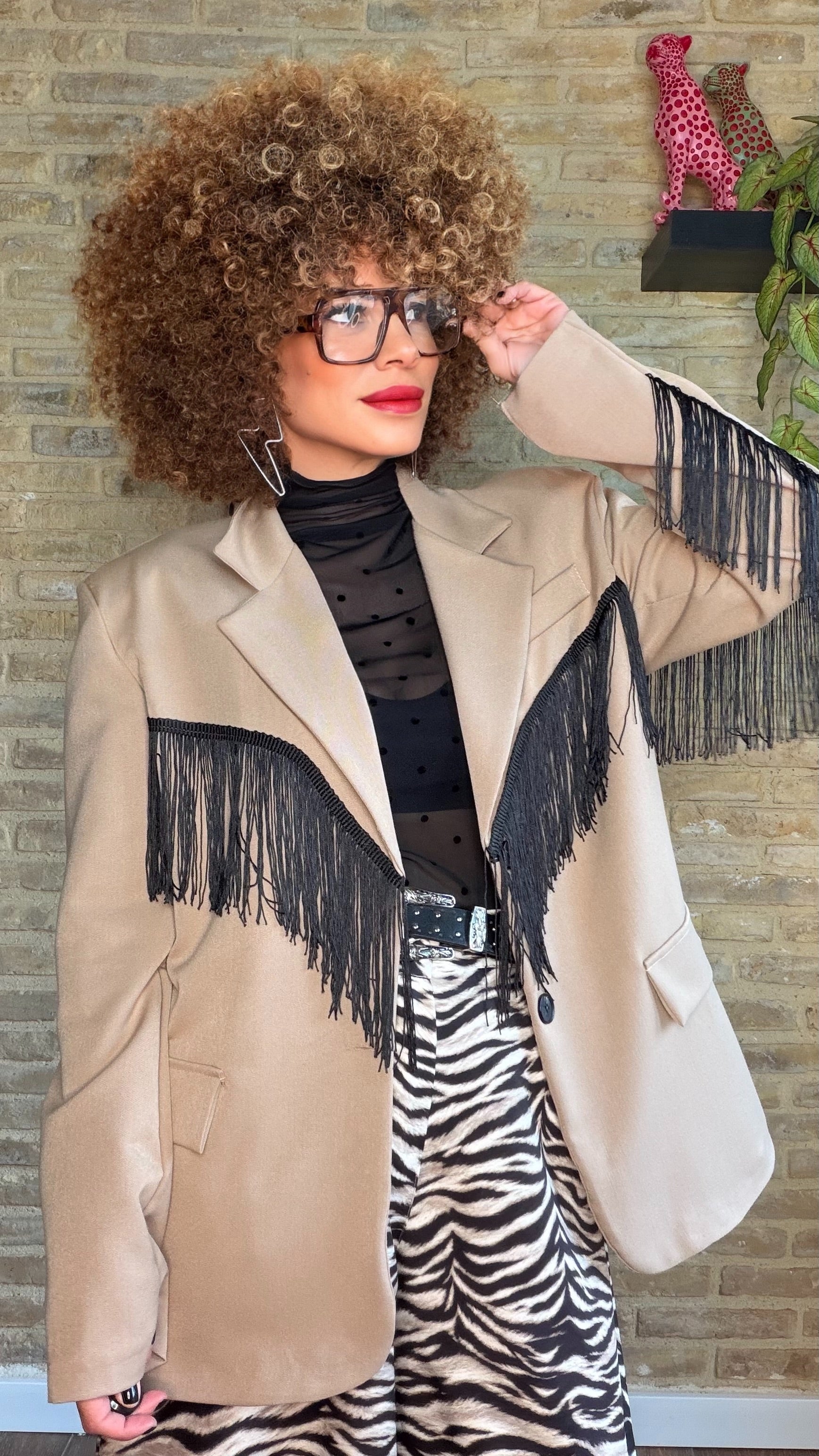 Americana Flecos Taupe