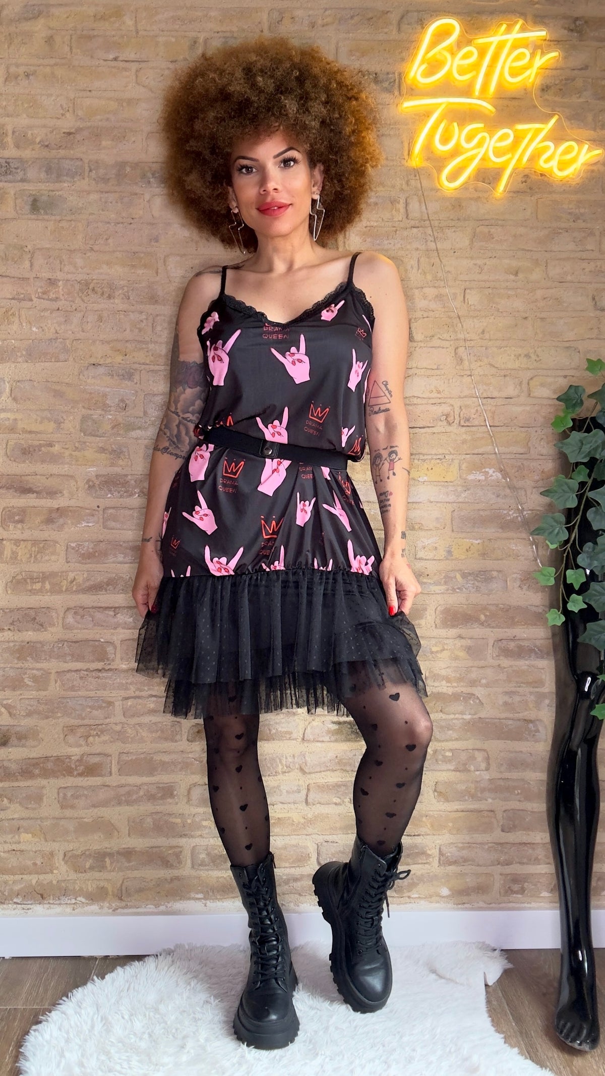 Vestido Lencero Plumeti Drama Queen - EXCLUSIVO LOOFRO