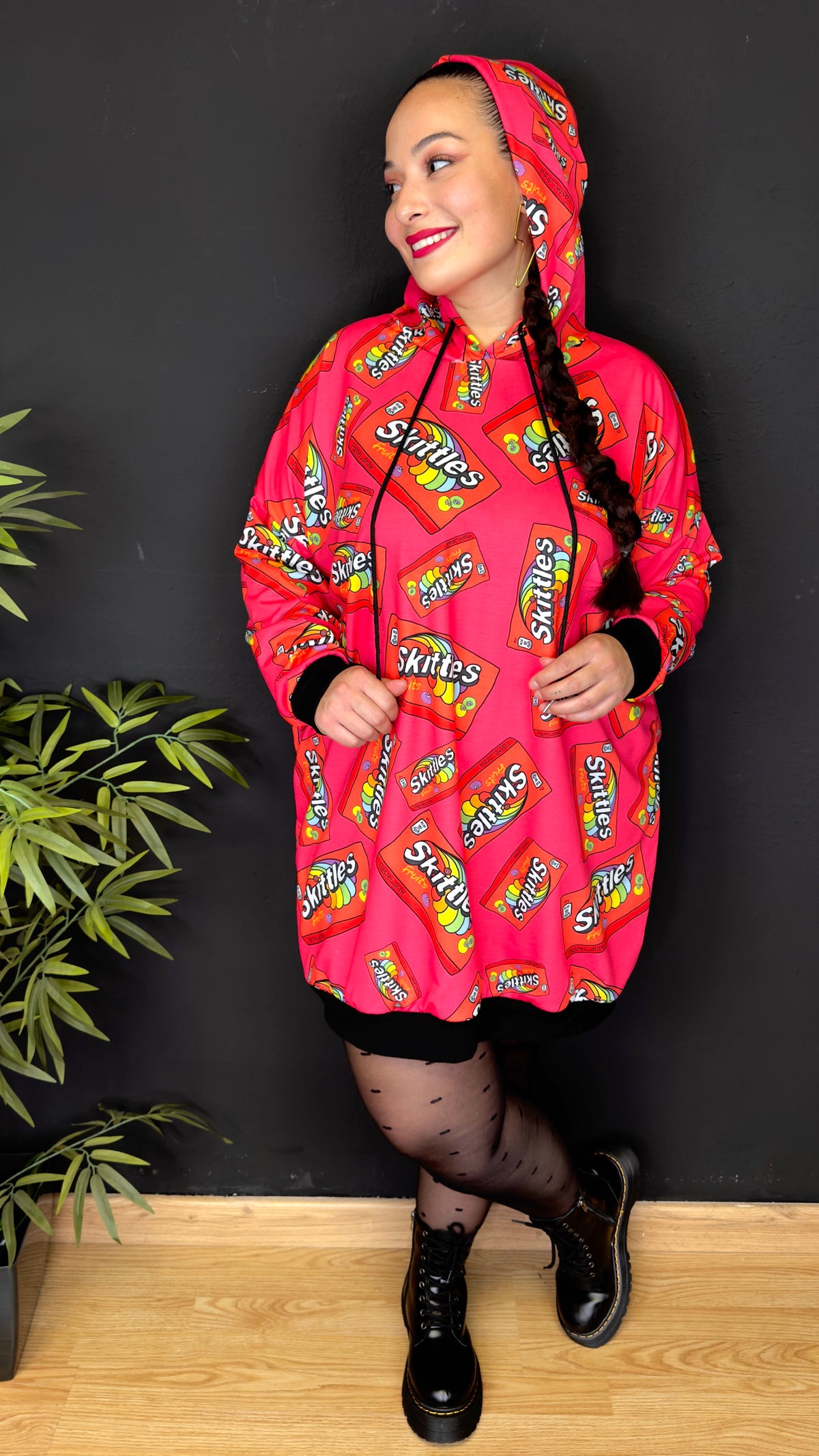 Exclusive LOOFRO Skitles Sweatshirt Dresses