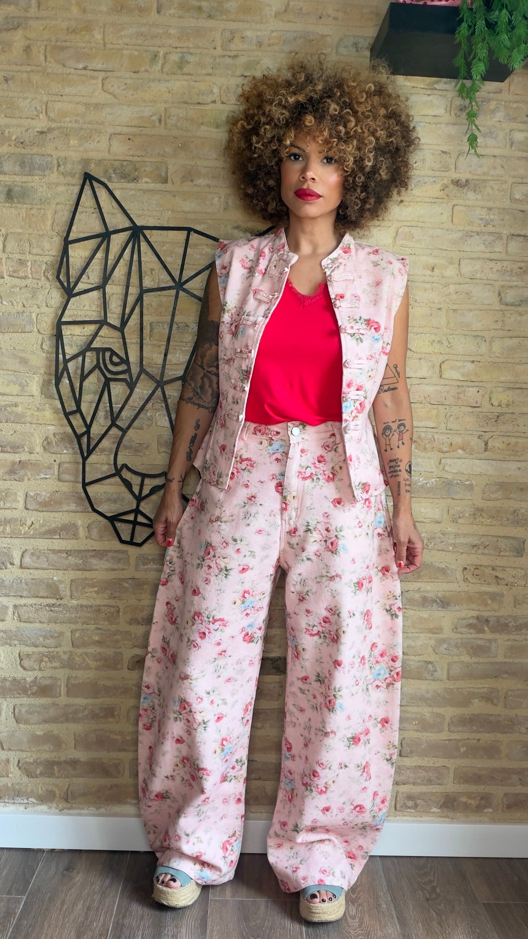 Conjunto PREMIUM Floral Rosa
