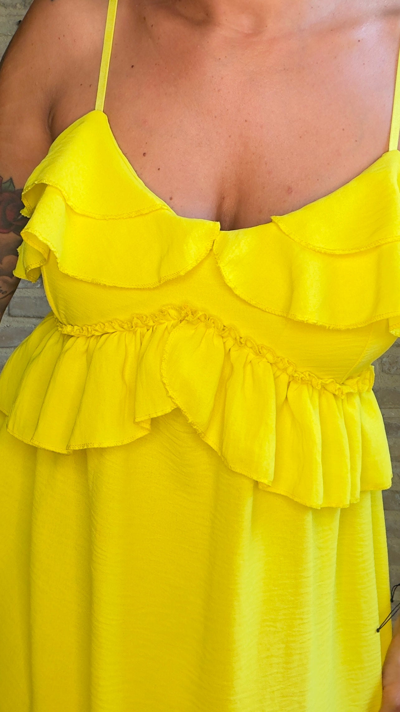 Vestido Fluido Amarillo