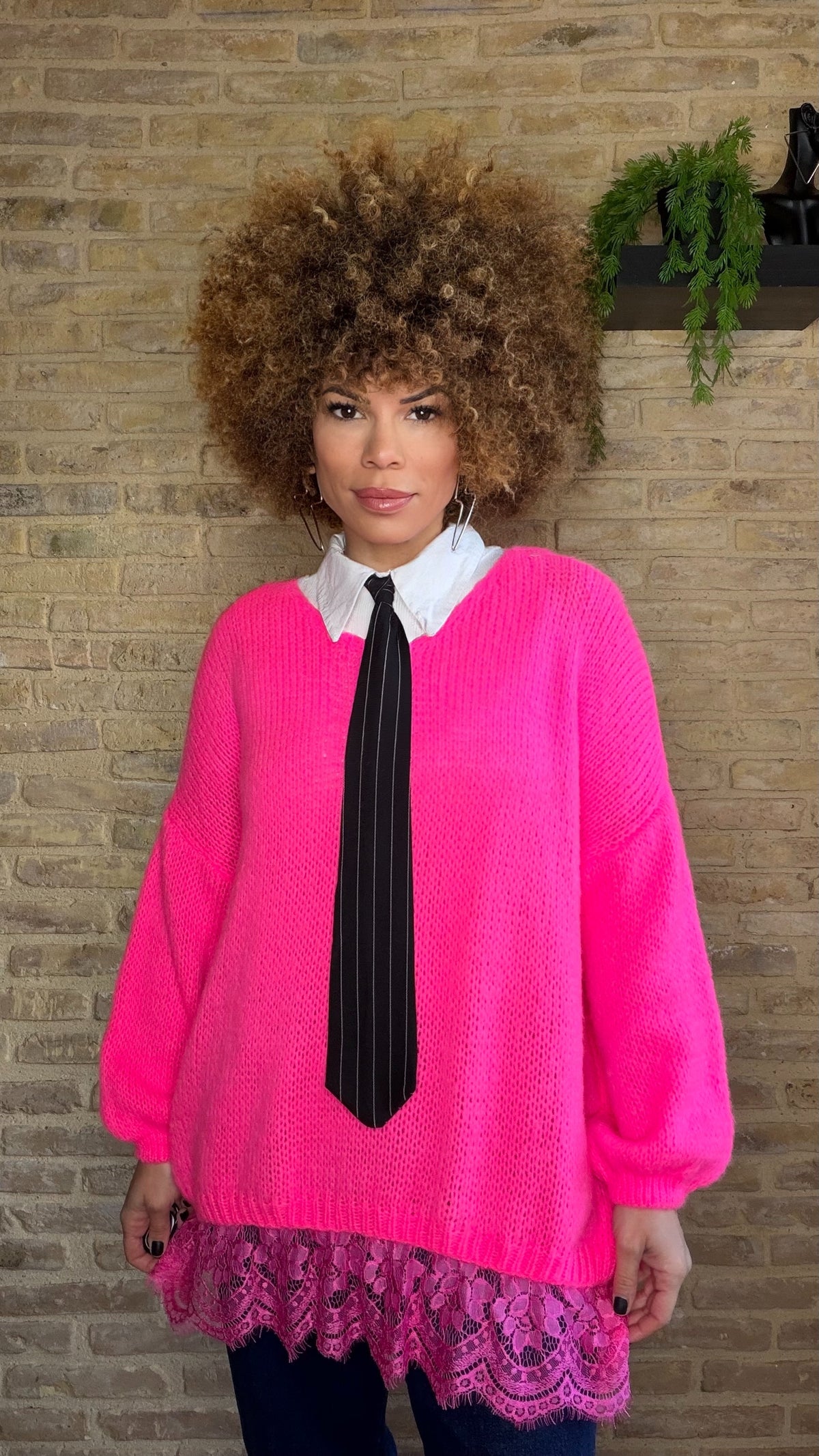 Jersey Puntilla Fucsia