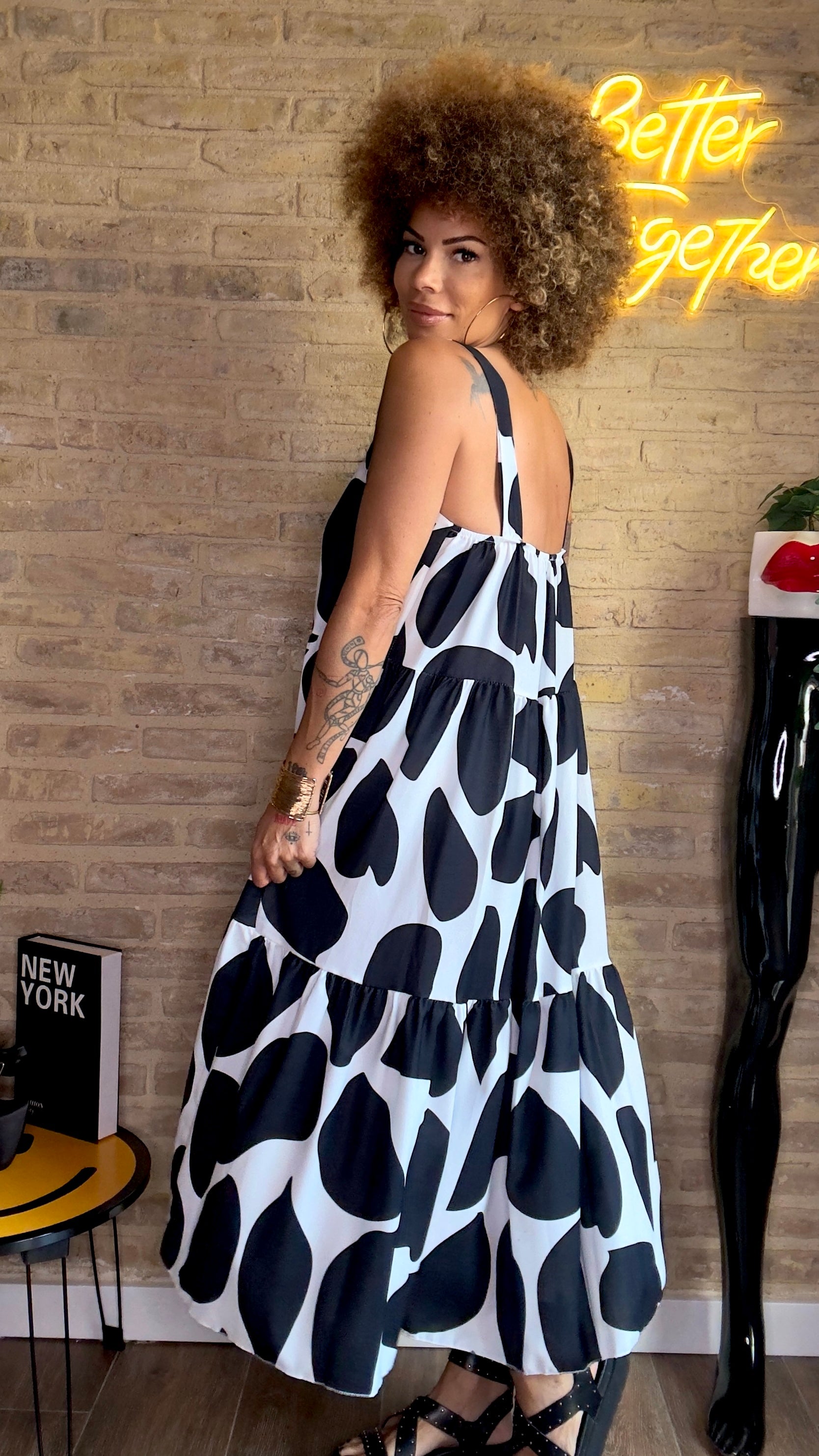 Vestido Black/White