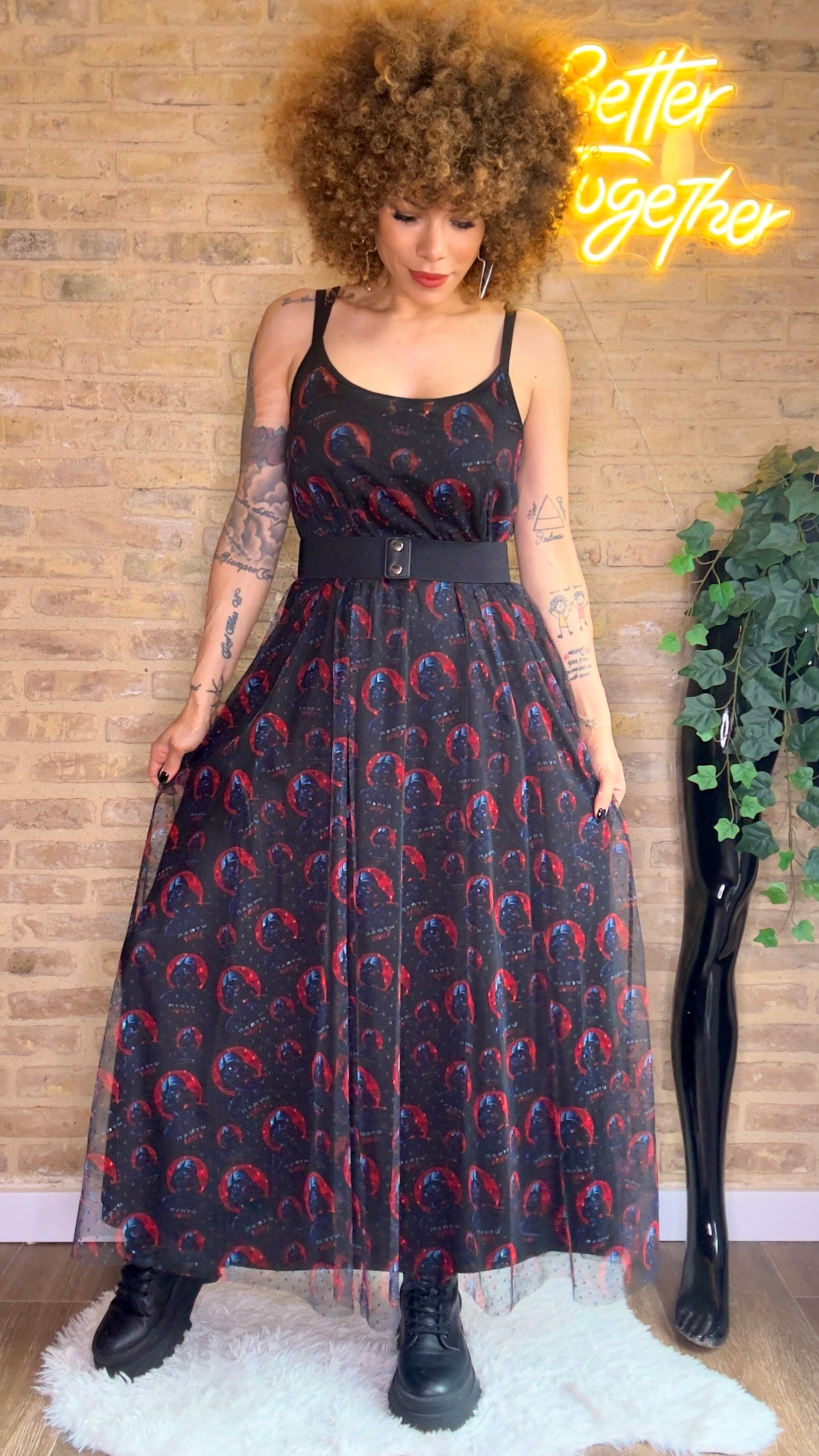 Vestido Plumeti Darth Vader - Exclusivos LOOFRO