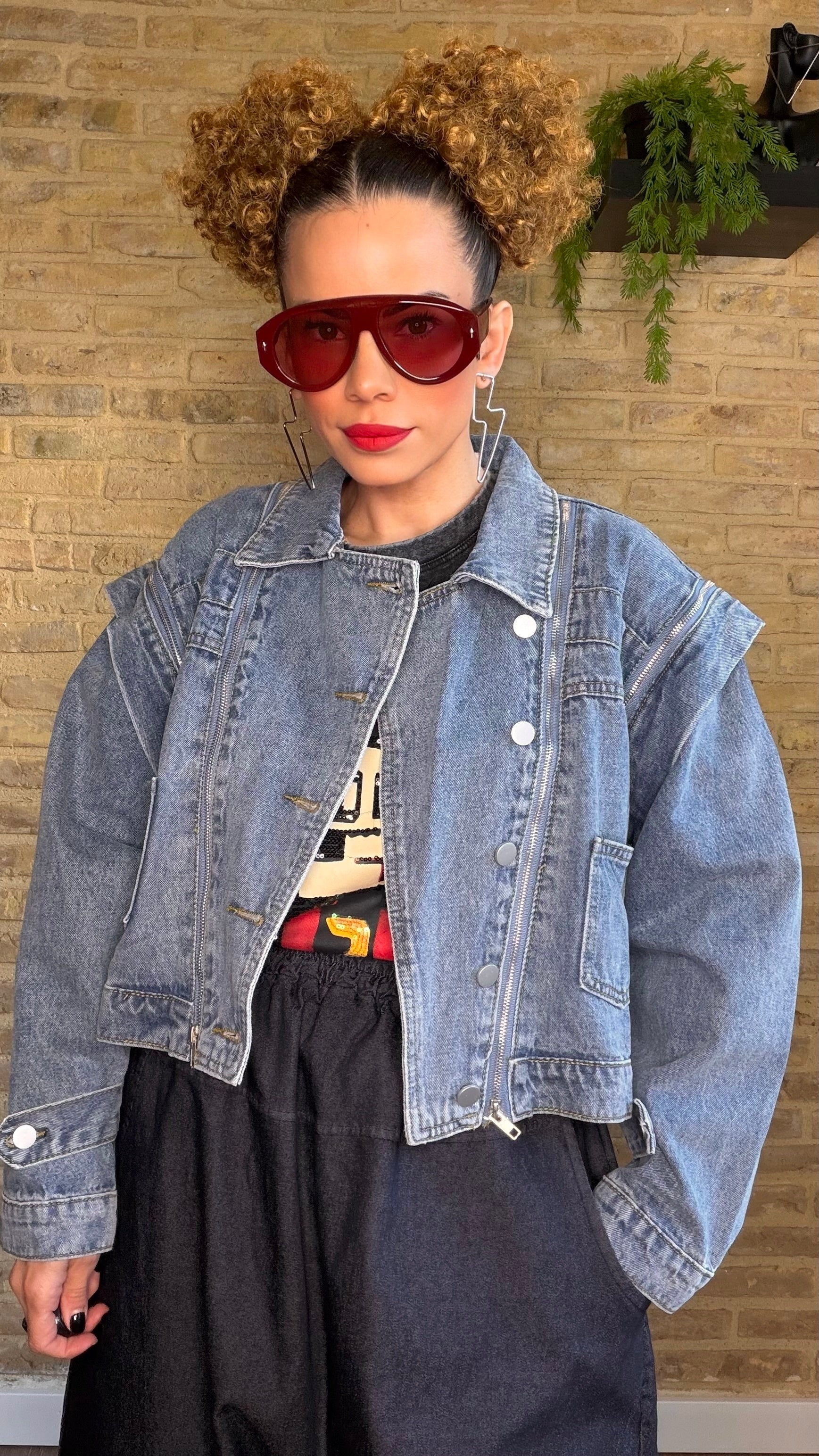 Chaqueta/ Chaleco Denim Retro