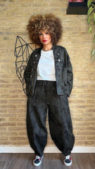 Pantalón Denim Balloon Army Oscuro