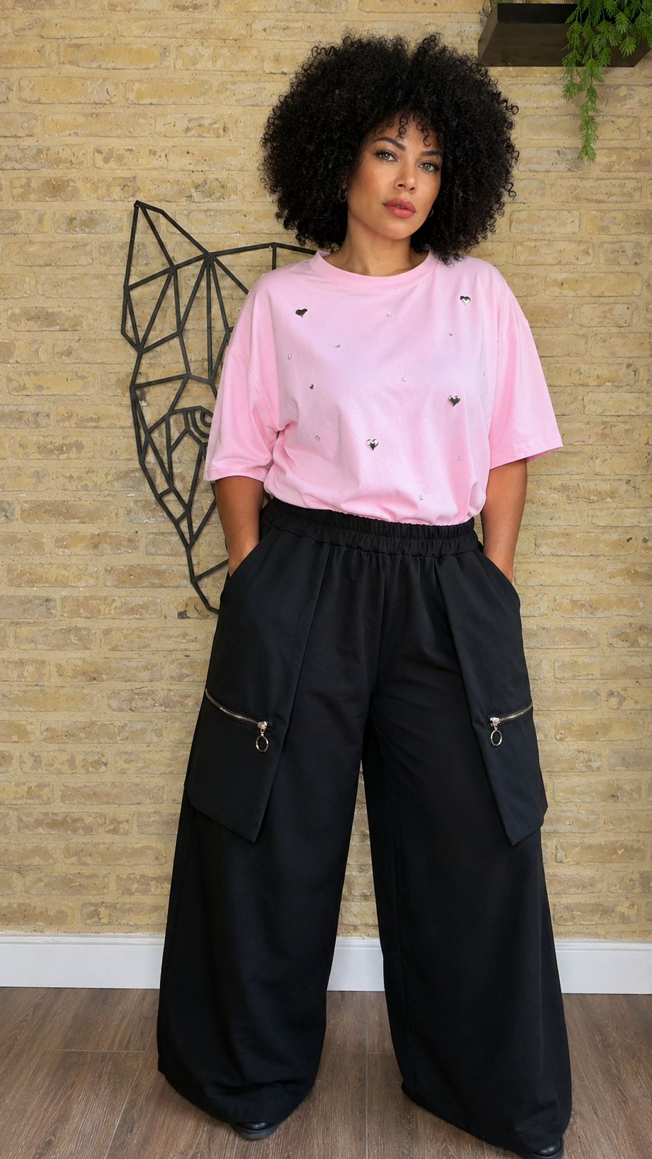 Pantalón Solapa Negro