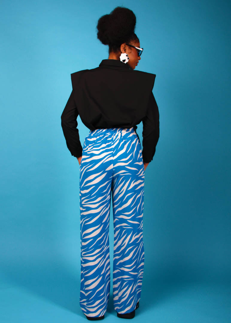 Pantalón Zebra Azul