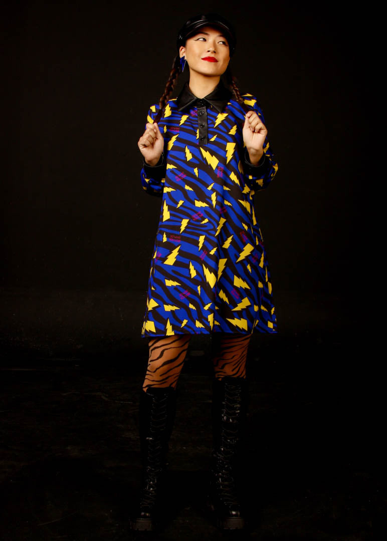 Vestido Camisero Rayos