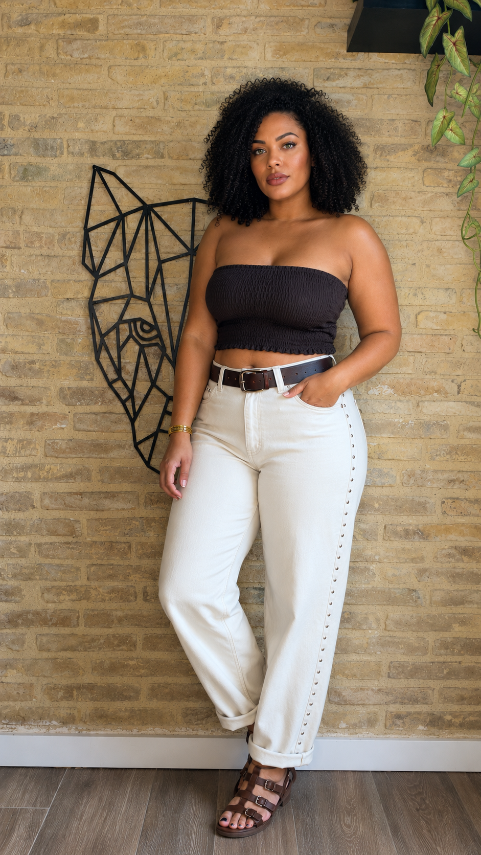 Pantalón Denim Tachuela Estrella
